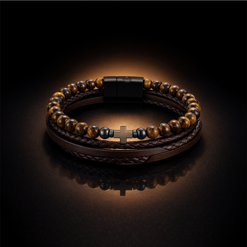 Pulsera de la Abundancia en la muñeca