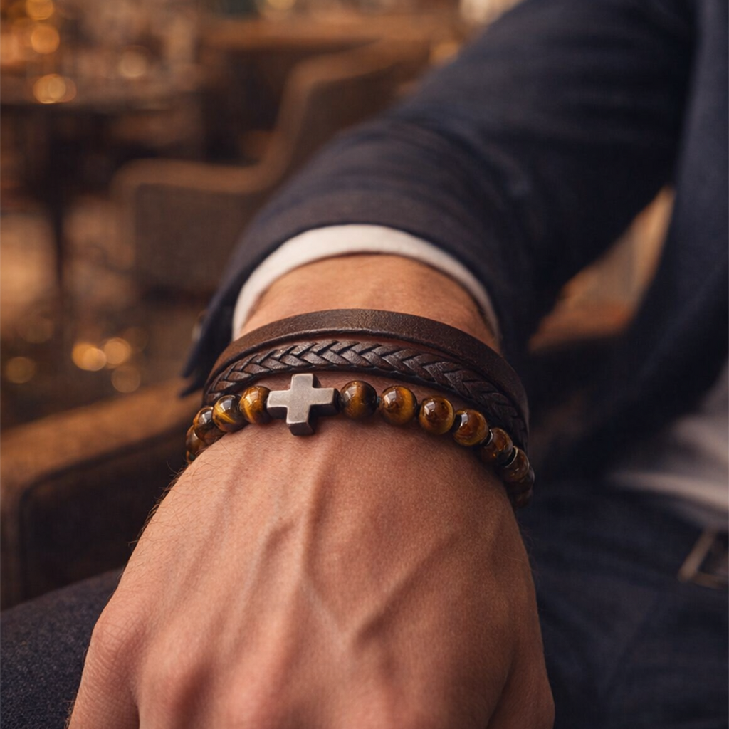 Pulsera puesta, estilo elegante
